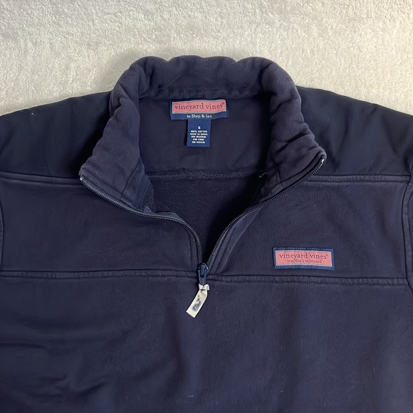 Vineyard Vines 3/4 Zip Shep Shirt, Navy, Men’s S - Picture 4 of 9